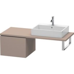 Duravit L-Cube meuble bas LC583204343 52 x 54,7 cm, basalte mat, pour console, 2000 coulissant