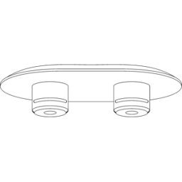 Pagette siège tampon 701580295 pour VIP, 2 pièces dans un ensemble, avec protection anti-torsion