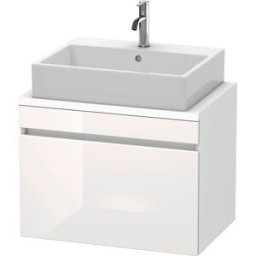 Duravit DuraStyle vasque DS530102218 70 x 47,8 cm, blanc brillant / blanc mat, pour console, coulissant 2000