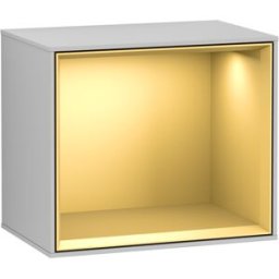Villeroy und Boch Villeroy et Boch module d' Finion F580HFGJ 41.8x35.6x27cm, étagère or mat, gris clair mat