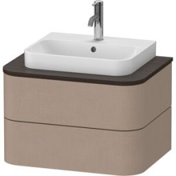 Duravit Happy D.2 Plus meuble sous-vasque HP496007575 65x48cm, pour console, 2 tiroirs, lin