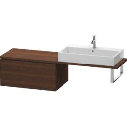 Duravit L-Cube meuble bas LC583406969 82 x 54,7 cm, noyer brossé, pour console, 2000 coulissant