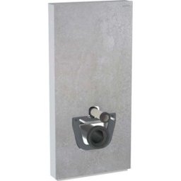 Geberit Monolith WC compact module 131222JV5 Hauteur 101cm, façade aspect béton, côté aluminium
