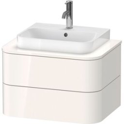 Happy D.2 Duravit match0 HP496002222 40,8 x 65 x 48 cm, 2 tiroirs, pour console, blanc brillant