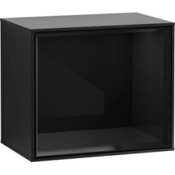 Villeroy und Boch Villeroy et Boch module d' Finion Villeroy et Boch FD10PHPD 41,8x35,6x27cm, étagère noir brillant, laqué noir mat