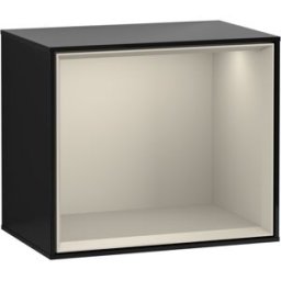 Villeroy und Boch Villeroy et Boch module d' Finion G590HHPH 41.8x35.6cm, station de charge, emotion, étagère Sand matt, Glossy Black Lacquer