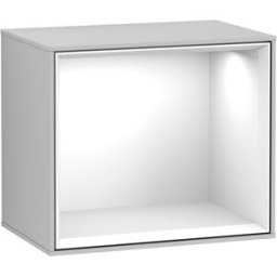 Villeroy und Boch Villeroy et Boch module d' Finion G580GFGJ 41.8x35.6x27cm, Emotion, étagère Glossy White , gris clair mat