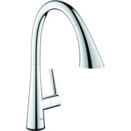 Zedra Grohe 30219002 chrome, douche extractible, électronique, alimentation par batterie