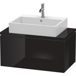 L-Cube Duravit vasque LC580204040 82 x 47,7 cm, noir brillant, pour console, coulissant 2000