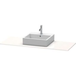Duravit console XSquare XS060GM2222 140x55cm, avec découpe 2000 , centre, blanc brillant