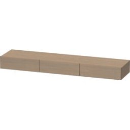DuraStyle Duravit match0 DS827303535 180 x 44 cm, 3 tiroirs, chêne terra, avec support console