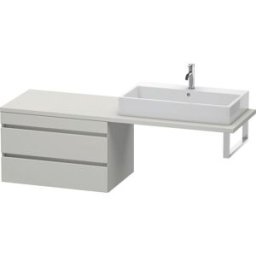 Duravit DuraStyle vasque DS533900707 80 x 54,8 cm, gris béton mat, pour console, 2 tiroirs