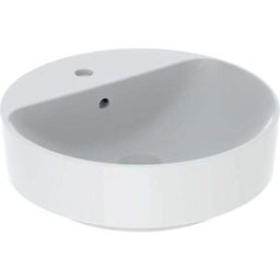 Geberit VariForm poser 500769012 d = 45cm, avec plage de robinetterie, trop-plein, rond, blanc