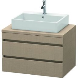 Duravit DuraStyle vasque DS531707575 80 x 54,8 cm, lin, pour console, 2 tiroirs
