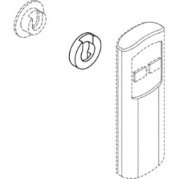 Hewi S 50 66270 pour télécommande S 50, pour fixation Fidlock