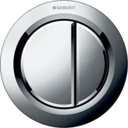Geberit WC control Typ 01 116050211 pneumatique, double chasse, pour Meuble salle de bain , plastique, chromé brillant