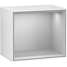 Villeroy und Boch Villeroy et Boch module d' Finion F580GJGF 41.8x35.6x27cm, étagère gris clair, laqué blanc brillant