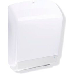 Hewi 477 distributeur de serviettes en papier actif + 477.06D6000598 plastique signal blanc, antimicrobien, Réservoirs blanc translucide