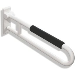 Hewi 801 rail porteur à Hewi 801.50.14198 750 mm, blanc de sécurité, orientable, avec coussinets de bras