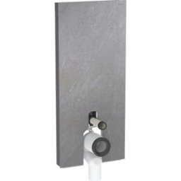 Geberit Monolith WC module 131033005 Hauteur 114cm, façade aspect ardoise, côté aluminium chrome noir