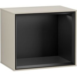 Villeroy und Boch Villeroy et Boch module d' Finion F580PDHH 41.8x35.6x27cm, étagère noir mat, Sand Matt Lacquer