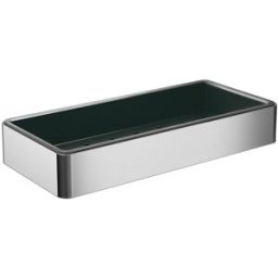 Emco Loft panier éponge 054500502 chromé /noir, largeur 220mm, avec insert en plastique