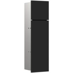 Emco Asis Pure module WC encastré 975551402 170x600mm, charnière à gauche, noir mat