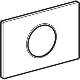 Geberit BetPl. Sigma10 à WC -trg. avec l'électron 242782KJ1. Sp-Ausl. blanc / chrome brillant / blanc