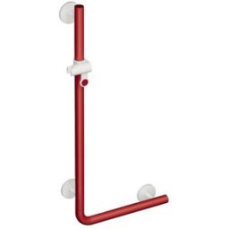 Hewi System 800 K longueur spéciale, support de douche, supports et Rosetten rubinrot signal, rubinrot