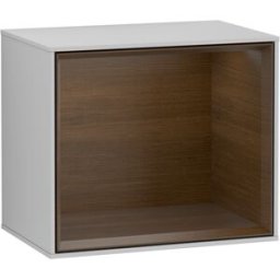 Villeroy und Boch Villeroy et Boch module d' Finion G590GNGJ 41.8x35.6cm, station de charge, Emotion, étagère Walnut Veneer , gris clair mat
