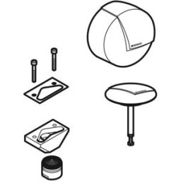 Geberit set d'écoulement de baignoire chromé 241989211 parties visibles avec entrée