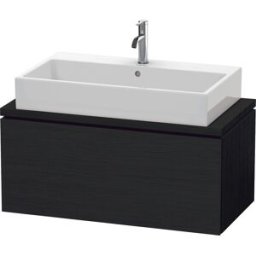 Duravit L-Cube meuble sous-vasque LC580301616 92 x 47,7 cm, Eiche schwarz , pour console, 2000 coulissant