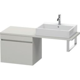 Duravit DuraStyle vasque DS532300707 60 x 47,8 cm, gris béton mat, pour console, coulissant 2000