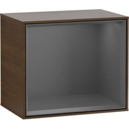 Villeroy und Boch Villeroy et Boch module d' Finion Villeroy et Boch FD10GKGN 41,8x35,6x27cm, étagère Antracite Matt, placage noyer