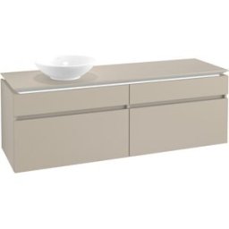 Villeroy und Boch Villeroy & Boch Legato Villeroy & Boch B596L0VK 160x55x50cm, avec éclairage LED, Soft Grey