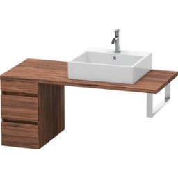 Duravit DuraStyle vasque DS533502121 30 x 54,8 cm, noyer foncé, pour console, 2 tiroirs