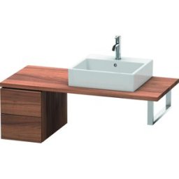 Duravit L-Cube meuble bas LC583507979 32 x 54,7 cm, noyer naturel, pour console, 2 tiroirs