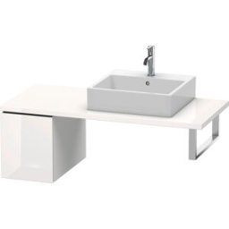 Duravit L-Cube meuble bas LC583008585 32 x 54,7 cm, blanc brillant, pour console, 2000 coulissant
