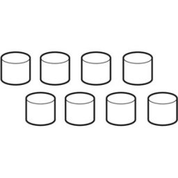 Jeu de capuchons amortisseurs Geberit pour ensemble de construction préfabriqué 242207001, carrelable et individuel