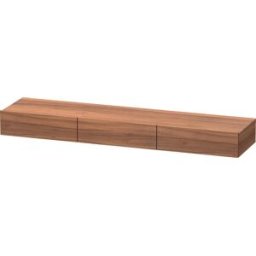 Duravit DuraStyle étagère tiroir DS827307979 180 x 44 cm, 3 tiroirs, noyer naturel, avec support console