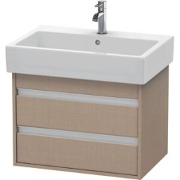 Ketho Duravit vasque KT662407575 65 x 44 cm, lin, 2 tiroirs, suspendu