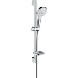 Hansgrohe Croma Select E Vario set de douche 26586400 blanc-chrome, 65 bar, avec porte-savon Casetta