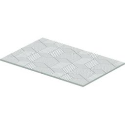 Duravit DuraSquare insert en verre 0099658200 Ligne cubique, pour console métallique 003103 ou 003104