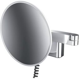Emco evo LED rasage / Miroirs cosmétiques 109508045 Miroirs cosmétiques grossissement 5x, Ø 209 mm, rond, fiche, système d'éclairage