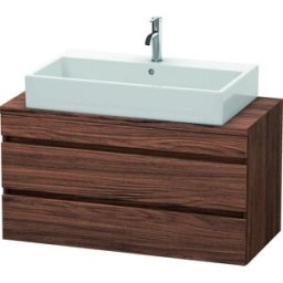 Duravit DuraStyle vasque DS530902121 100 x 47,8 cm, noyer foncé, pour console, 2 tiroirs