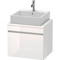 Duravit DuraStyle vasque DS530001843 60 x 47,8 cm, blanc mat / basalte mat, pour console, coulissant 2000