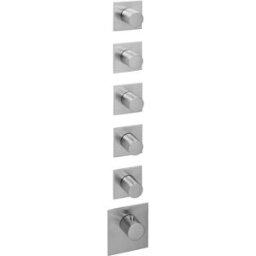 Herzbach Logic XL Herzbach Logic XL 11.525010. 2000 .09 module de thermostat Universal , 6 tableau de bord carré, Inox brossé