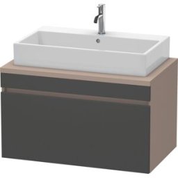 Duravit DuraStyle vasque match0 DS531304943 90 x 54,8 cm, graphite mat / basalte mat, pour console, coulissant 2000