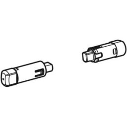 Geberit One amortisseur 243985001 avec manchon, jusqu'à l'année 04/22, chromé, pour abattant de toilettes