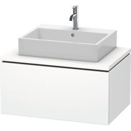 L-Cube Duravit vasque LC581201818 82 x 54,7 cm, blanc mat, pour console, 1 coulissant